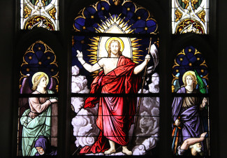 Glasfenster aus der St. Michaeliskirche