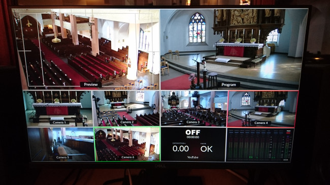 Kameraübersicht der Streaminganlage in der Michaeliskirche mit Erweiterung durch zusätzliche Kameras