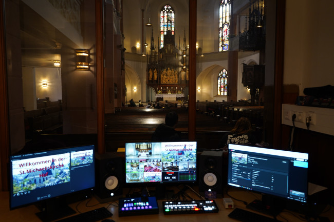 Regieraum in der St. Michaeliskirche