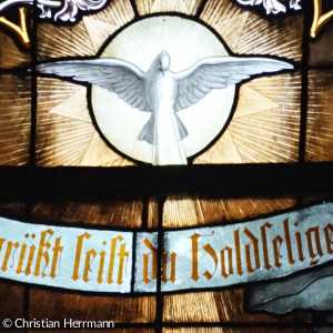 Glasfenster Friedenstaube